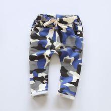 2016 new Spring baby Girls boy Kid Haren Cotton Camouflage Pants Trousers Korean Children s Clothing