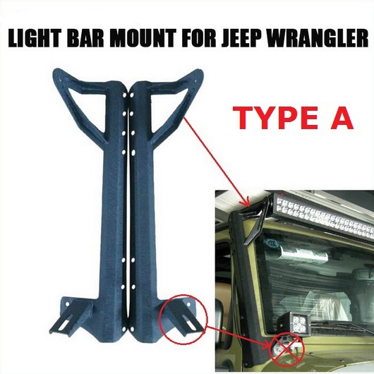 LED Light Bars Mount Bracket for Jeep Wrangler JK ...