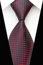 NT0450 2014 New Floral Black Red Jacquard Smooth Classic Silk Polyester Man s Casual Necktie Business