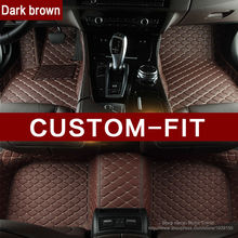 3D Custom fit car floor mats for Honda Accord Civic CRV City HRV Vezel Fit car-styling heavey duty carpet floor liner