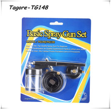 Tagore TG148 alimentación por sifón de acción 130 MM 0.8 MM aerógrafo venta calientes de la máquina con 1 unids 20CC frasco de plástico