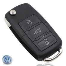 Folding 3 Buttons Car Remote Flip Key Shell Case Fob For Volkswagen Vw Jetta Golf Passat Beetle Polo Bora