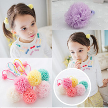 elastic band bracelet summer style hair accessories baby girl headband clips gum weave baffle braided bow bandana ornaments 6970