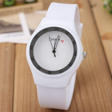 Hot Sale Famous Brand Silicone Band Women Watch 2015 New Design Ladies Wristwatch Fashion Casual Watch Relogio Feminino Clock