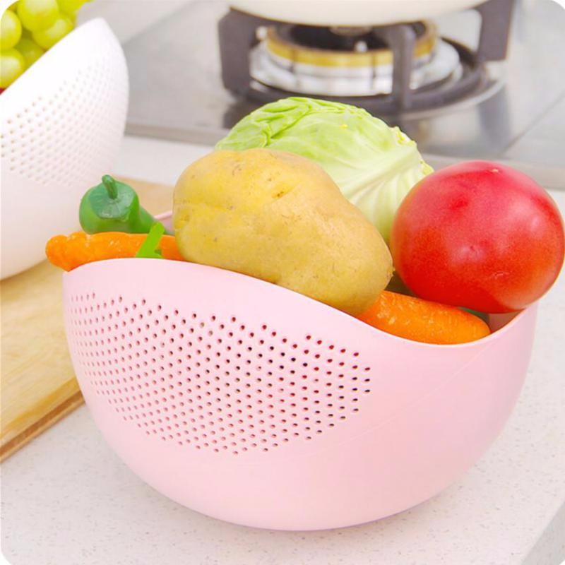 Super-practical-Creative-fashion-wash-rice-sieve-bright-kitchen-plastic-drain-vegatable-basket-23-18-5 (2)