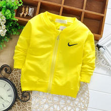 free shipping 2015 Spring Cotton Knitting Boys Girls Jackets Cardigan baby kids Coat Children clothing Outwear