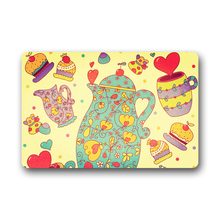 Simple and Fashion Customized Coffee Cups Mug Collection Pattern with Flower Vogue Picture Printed Doormats