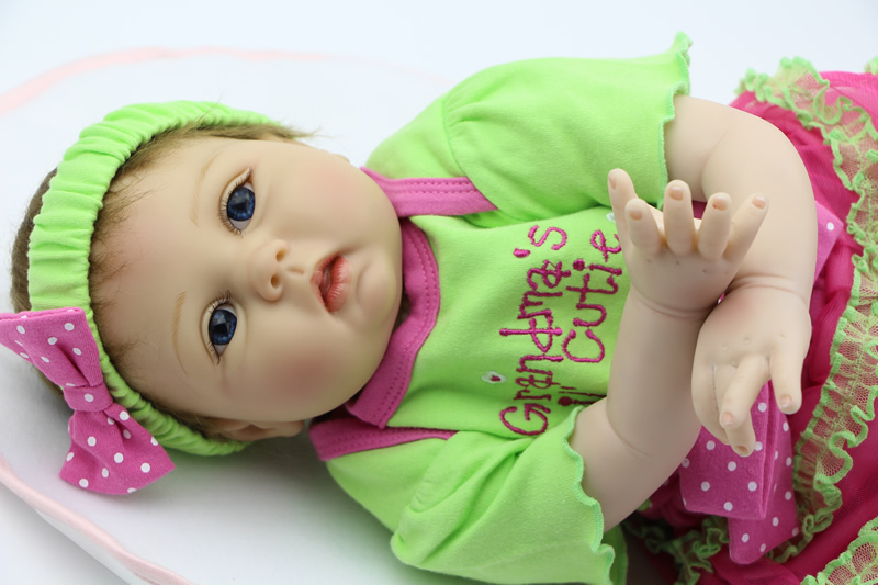 22 Inch 55cm Silicone Baby Reborn Doll Lifelike NPK Doll Handmade Newborn Baby Toys Realistic Baby Alive Doll For Girl Gift