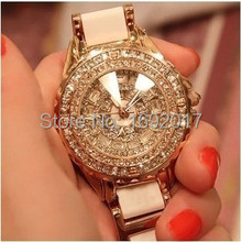 Promoción reloj de cerámica de moda mujer de la alta calidad de los relojes relogio masculino casual reloj del rhinestone envío gratis