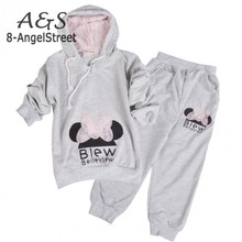 2016 New Arrival Baby Girl Sport Wear Baby Clothing Set Fashion Garment Butterfly Sets Long Sleeve Cotton Clothes
