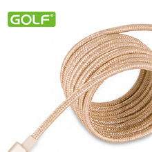 Original Golf Metal Braided Wire 1M 1 5M 2M 3M Sync Data Charger Cable for iPhone