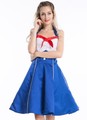 free shipping 2014 2015 new Lady Nautical Sailor Full Circle Rockabilly vantage Pinup Dress R1199 bestdress