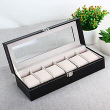 New 6 Grid Luxury Refinement Slots Wrist Watches Gift Case Jewelry Display Boxes Storage Holderworldwise hot sale