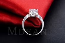 S925 luxury wedding ring platinum plated simulate diamond jewelry fashion round engagement bague for women accessories