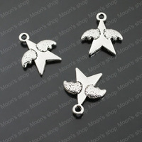 (27410)18*15MM Star wings,vintage Jewelry Fittings,Alloy Accessories,Vintage charm,pendants,Necklace accessories