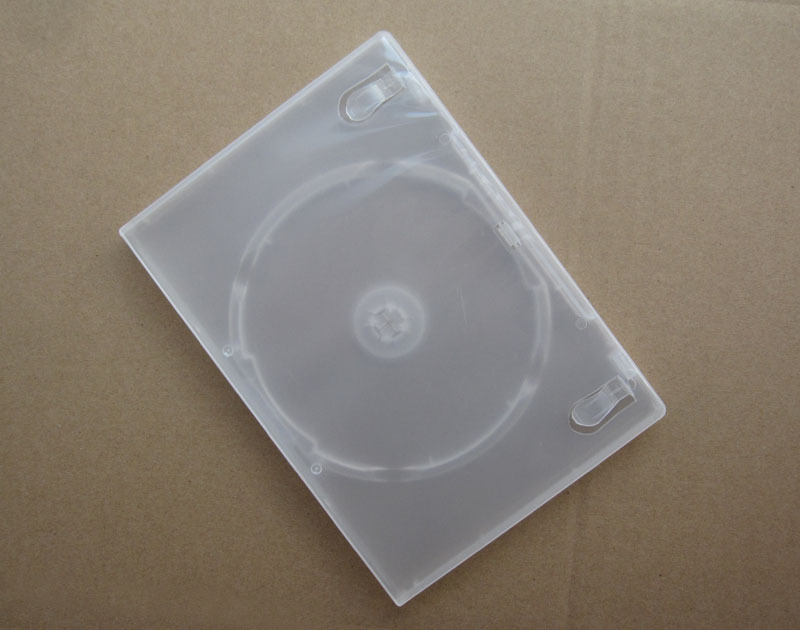 FREE SHIPPING 5 PCs Plastic CD DVD Case Box Bag Cover for Single Disc