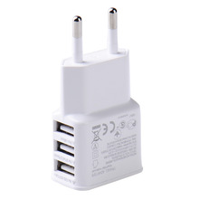 New Top EU Wall Charger Plug Adapter 3 Port Home Travel AC Phone Charger for Oneplus Asus Lenovo Samsung Iphone 6 5s 5 Sams New