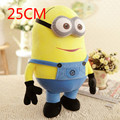 1PCS 25cm Despicable Me 3D Eyes High Quality Plush Toy Minions Soft Dolls Jorge Stuart Dave