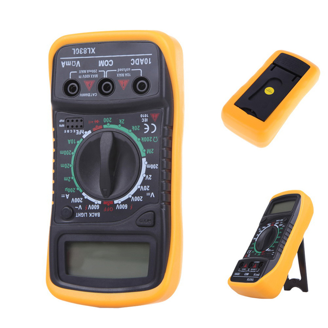 High Quality Digital LCD Multimeter Voltmeter Ammeter AC DC OHM Volt Tester Test Current Free Shipping