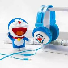 2016 Doraemon Headphone with Mic for Iphone 5 5s 6 6plus foldable cute MP3 player music stereo kids headset cartoon headband AY1