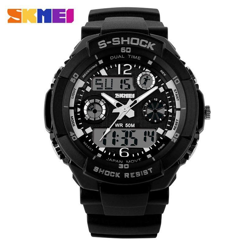 White-S-SHOCK-2015-New-SKMEI-Luxury-Brand-Men-Military-Sports-Watches-Digital-LED-Quartz-Wristwatches-rubber
