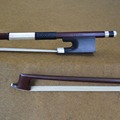 Antique 4 4 Full Size Silver Mounted Master Pernambuco Viola Bow Warm and Mellow Tone Natural