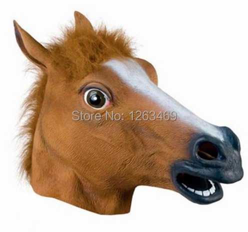 2014 New Arrival Creepy Horse Mask Head Halloween ...