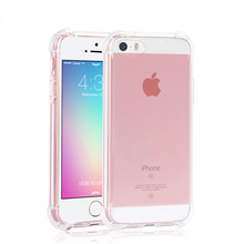 Case For iphone 5 5s SE 6 6S 6Plus Airbag Anti-knock Cases TPU Soft Shell Simple Fashion 2016 New Mobile Phone Accessories