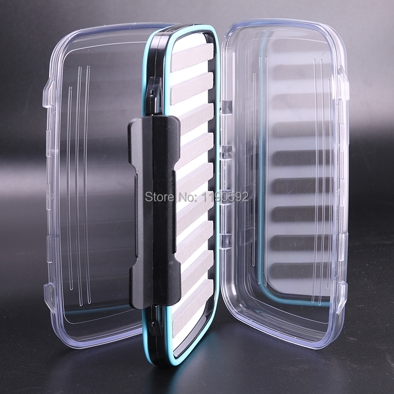 Fly Fishing Box 2 Pieces Large Capacity Transparent Double Layer Design
