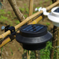 Outdoor Solar Powered 3 LED Cool White Warm White Light Fence Gutter Garden Yard Roof Wall