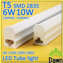 PVC Plastic 6W 10W LED Tube T5 Light 110V 220V 240V 60cm 30cm led wall lamp