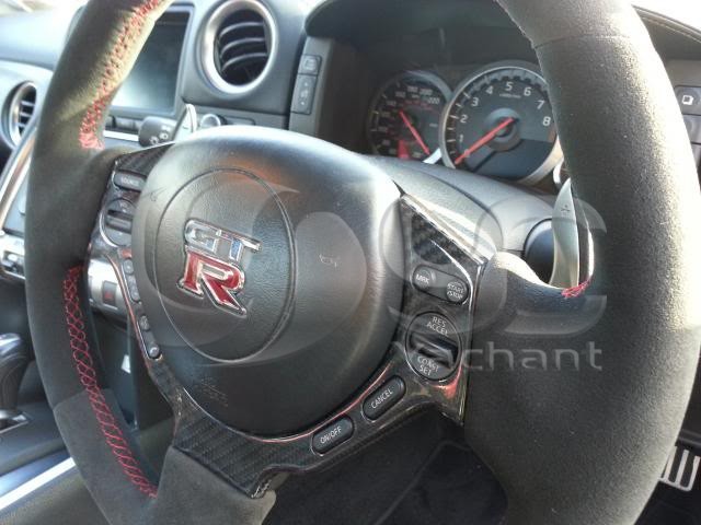 2008-2014 Nissan R35 GTR CBA DBA Steering Wheel Trim Cover FCF (11)