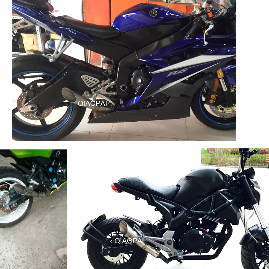 GSX-R750 K8 2008 Nikou Moto scarico completo Tubo di scarico centrale Connect per S-uzuki GSX-R600 Tubo di scarico medio Taglia : K6