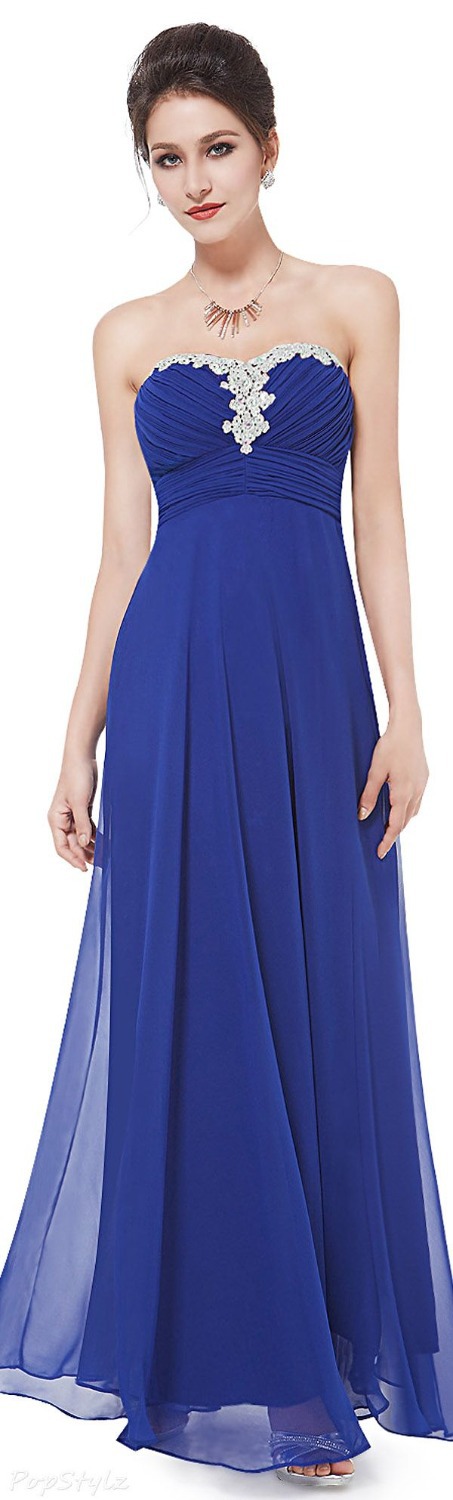 Sapphire strapless dress