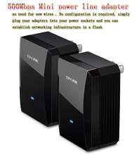 New Arrival TP-LINK TL-PA500 AV500 Power Line Adapter 500M Plug and play Mini Powerline Adapter Support IPTV Free Shipping