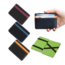 Brand Men’s magic wallets money clip clutch credit card bag casual clip for money women purse 10*7*0.8cm