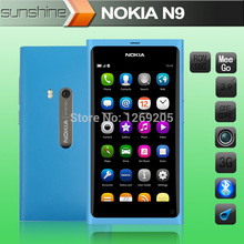 Original Unlocked Nokia N9 Mobile phone 3.9″AMOLED 16GB ROM Refurbished phone 8MP WCDMA GPS NFC Meego phone