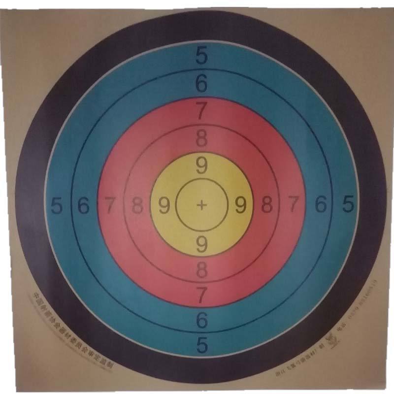 10PC Shooting Target 5 Rings Colorful Rainbow hunting Archery Arrow Target Sheet For Competition Training Shooting