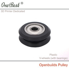 3D Printer Accessories Plastic pulley Openbuilds Passive Pulley Perlin Wheel 625Z POM V-wheels (with bearings) Free Shipping