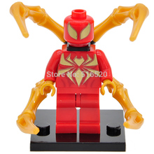 Marvel Iron Spider-Man Minifigures Single Sale Building Blocks Marvel Super Heroes Sets Models Figure Bricks Toys For Children