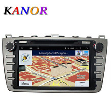 8inch android 4.44 quad core rom 16g car dvd gps for mazda 6 ruiyi 2009 2010 2011 2012 navigation multimedia 1024*600 capacitive