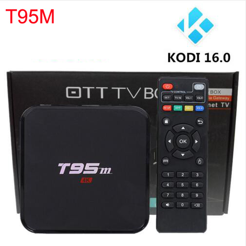 Android Tv Box T95M 2GB/8GB Built in 2.4G 5G WiFi Amlogic S905 KODI 16.0 Android 5.1 Quad Core H.265 4K media player