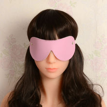 Erotic Goods Pink Leather Mask Fetish For Women Sex Leather Masks Masquerade Bdsm Adult Sex Mask Bondage Sex Toys For Couples
