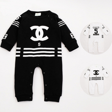 2016 Spring Newborn Baby Clothes Long Sleeve Baby Boy Romper Sports Baby Girls Rompers Cotton Baby Jumpsuits Infant Clothing