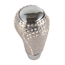 Auto Silver Color Gear Shift Knob Car Aluminum Alloy Shift Knob Transmission Shift Knobs Automobile Shifter Lever Stick