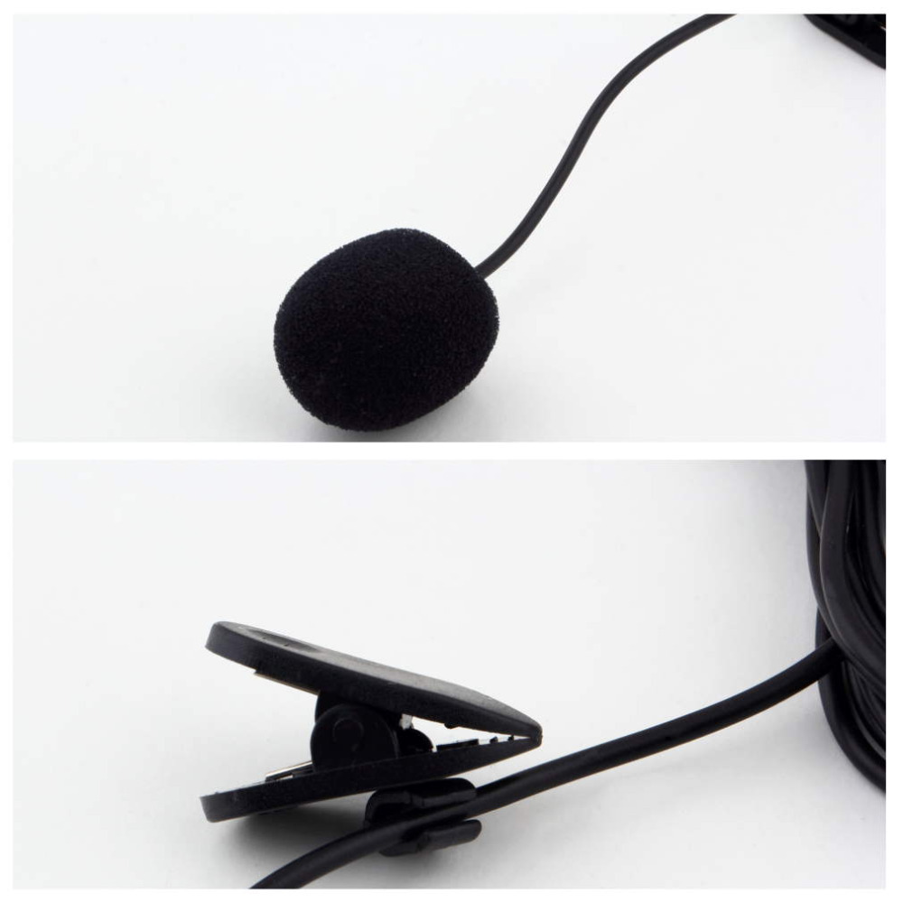 1Pcs black Mini 3 5mm Tie Lapel Lavalier Clip On Microphone 30Hz 15000Hz for Lectures Teaching