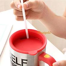Red 1PC Automatic Electric Lazy Self Stirring Coffee Cup Mugs Electric Tea Dring Mugs