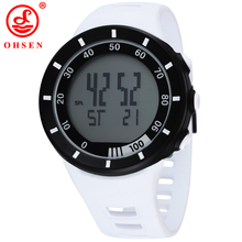New Mens Sports Watches LED Casual Digital Watch Alarm Chronograph Relogio OHSEN Brand Fashion Army Military