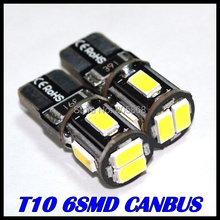 Hot Sale External Lights 10x Error Free T10 Canbus Led w5w 194 5630 5730 6Smd Light Bulb Shipping Car Lamp Wholesale