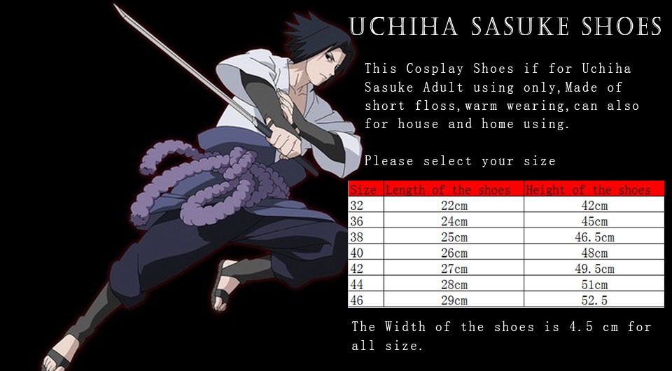 2020 Wholesale Naruto Shippuden Sasuke Uchiha Adult Black